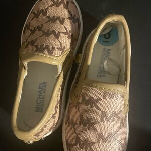 Michael Kors Kids Brown Slip-On Shoes